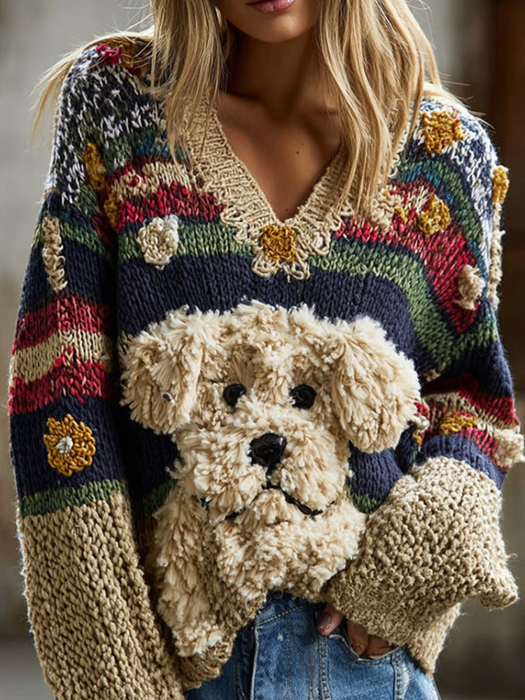 Loose Laid-back Soft Pullover Sweater For Women