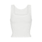 Athleisure Ribbed Knit Stretch Camisole With Straps