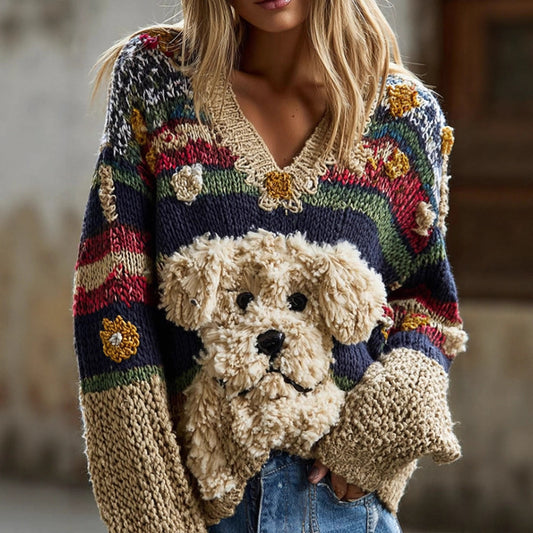 Loose Laid-back Soft Pullover Sweater For Women