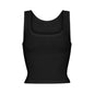 Athleisure Ribbed Knit Stretch Camisole With Straps