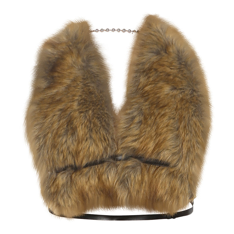 Womens Fashion Retro Street-style Cropped Backless Sleeveless Vest