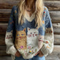 Loose Laid-back Soft Pullover Sweater For Women