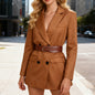 Women's Fashion Temperament Deerskin Velvet Small Suit Jacket