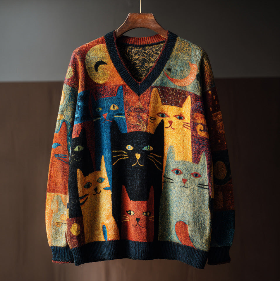 Loose Laid-back Soft Pullover Sweater For Women