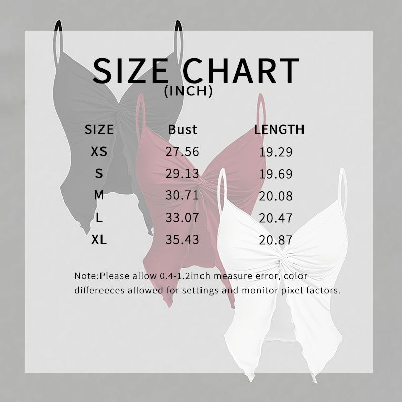 Women's 3-Piece Y2K Cami Set, Twist Front & Asymmetrical Spaghetti Strap Tops
