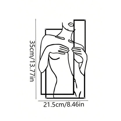 Girly Body Line Silhouette Wall Decoration